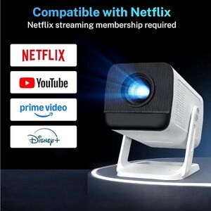 Mini Projector Portable Home Theater 1080P WiFi Bluetooth Movie Night 🎬